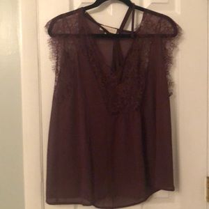 Love Stitch Double Layer Lace Tee